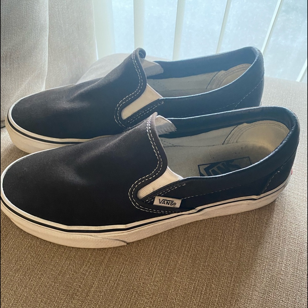 Black Slip On Vans